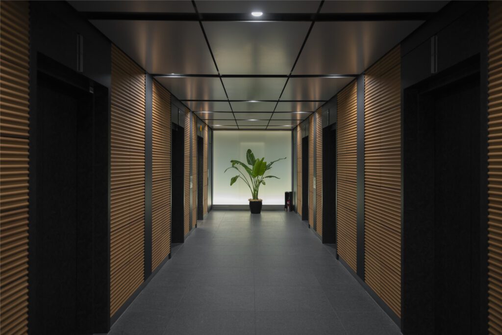 Minimalist hallway background